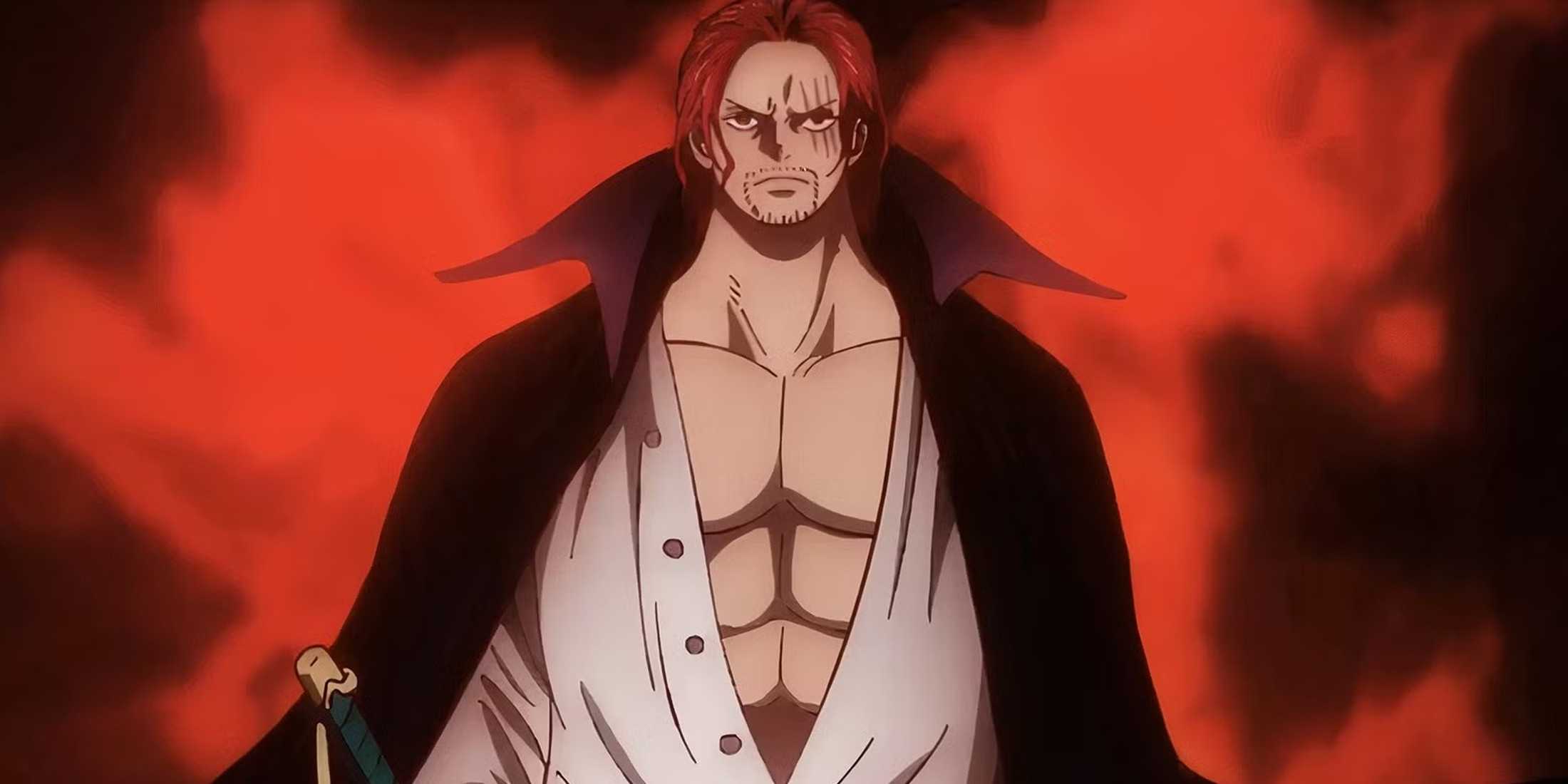Shanks unleashes his powerful Haki in One Piece