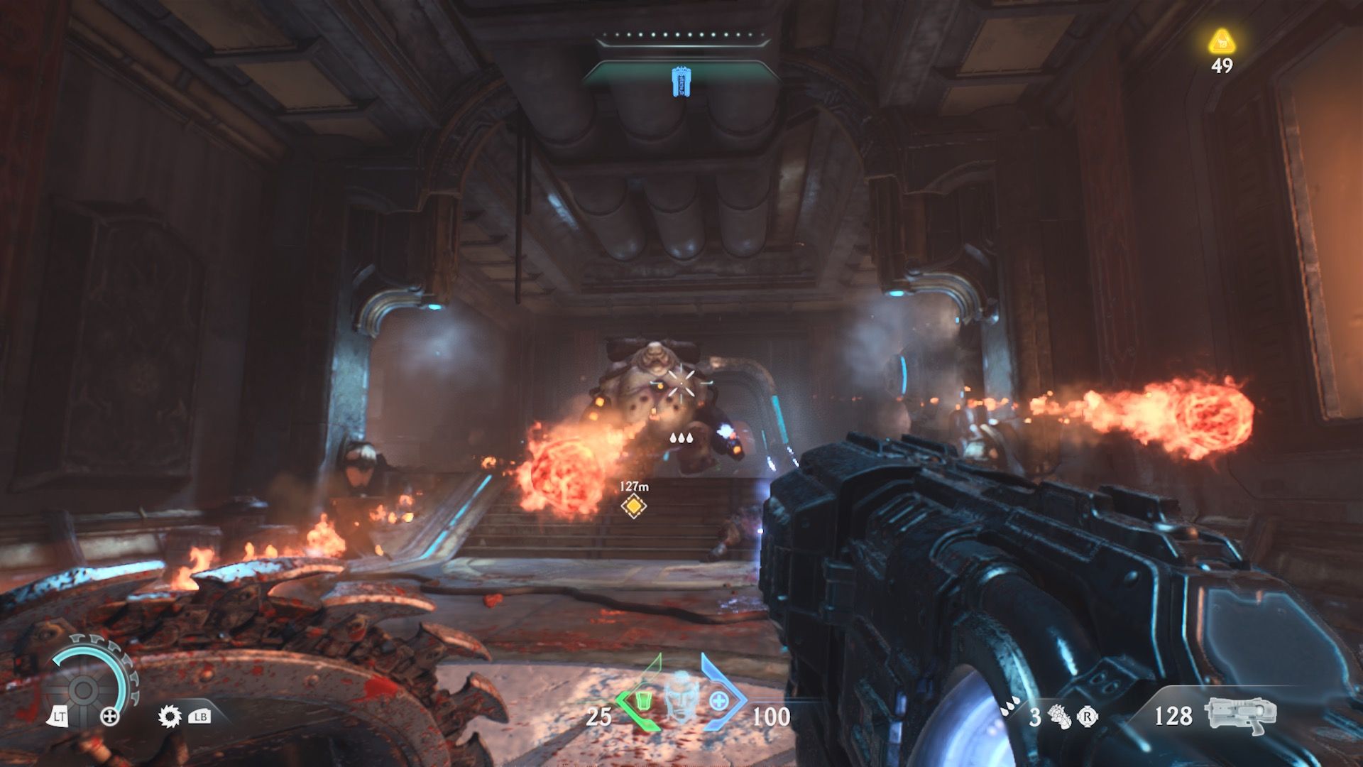 Shooting enemies in Doom The Dark Ages (2025)