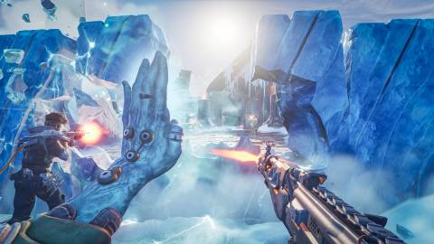 Shooting enemies in Highguard (Preview)