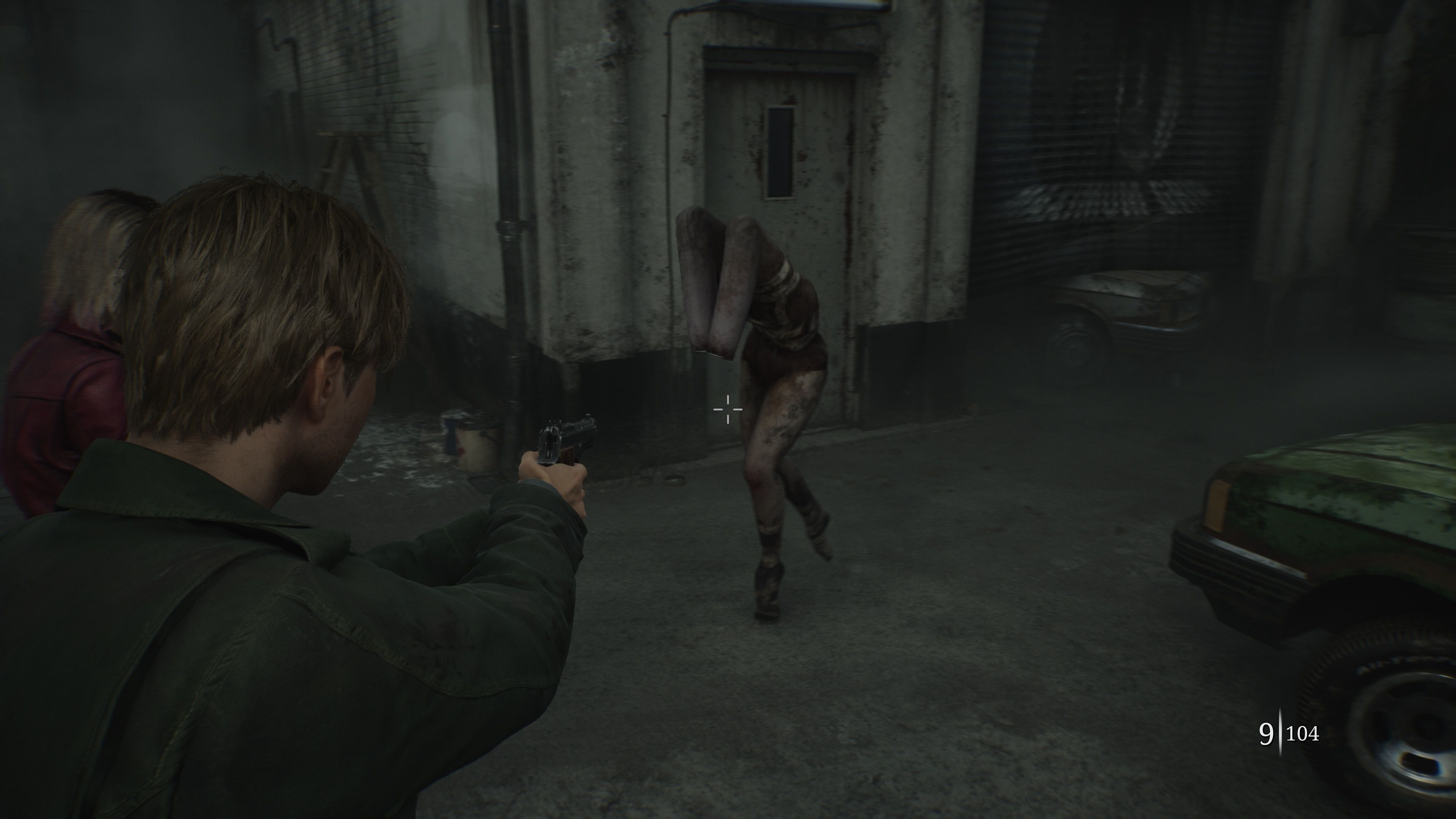 Shooting enemies in Silent Hill 2 (PS5)