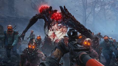 Shooting enemies in Toxic Commando (Preview)