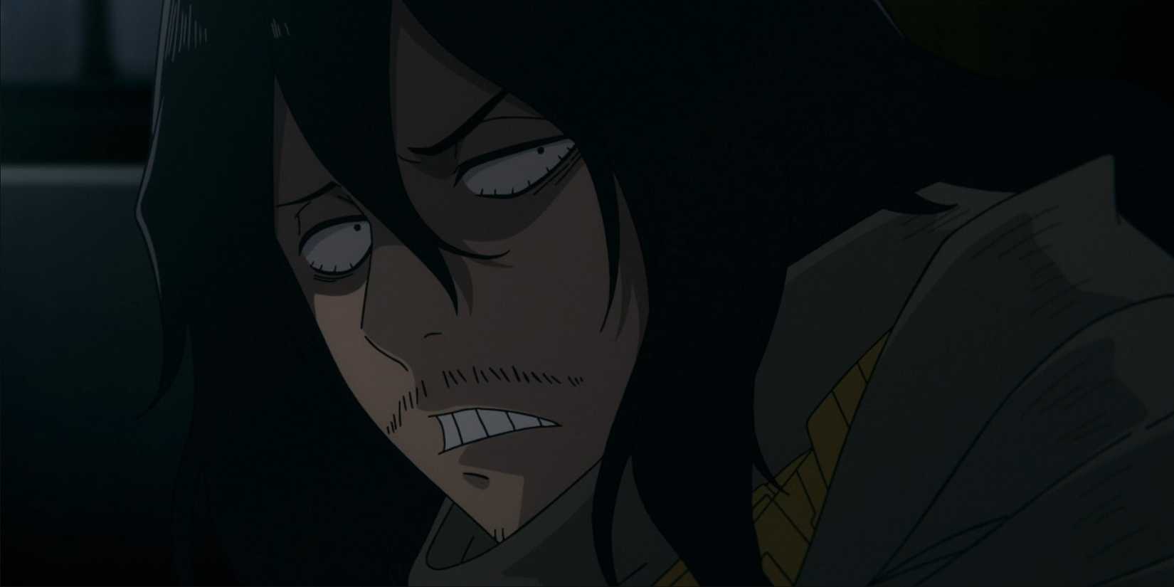 Shota Aizawa speaks angrily.