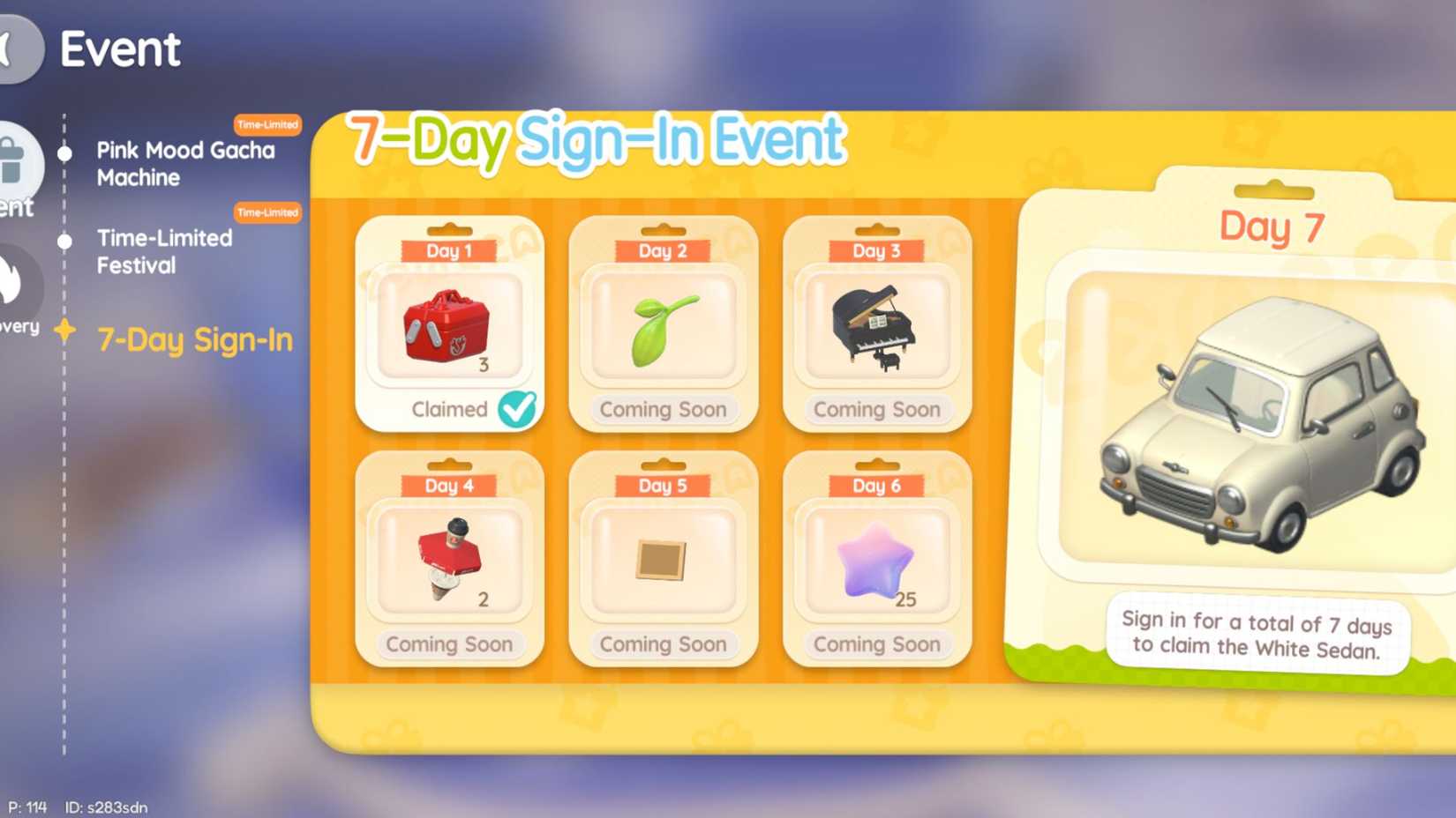 Log in Event Heartopia