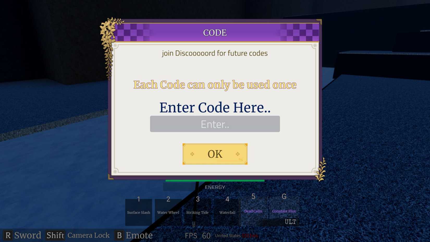 Slayer Battlegrounds the codes tab