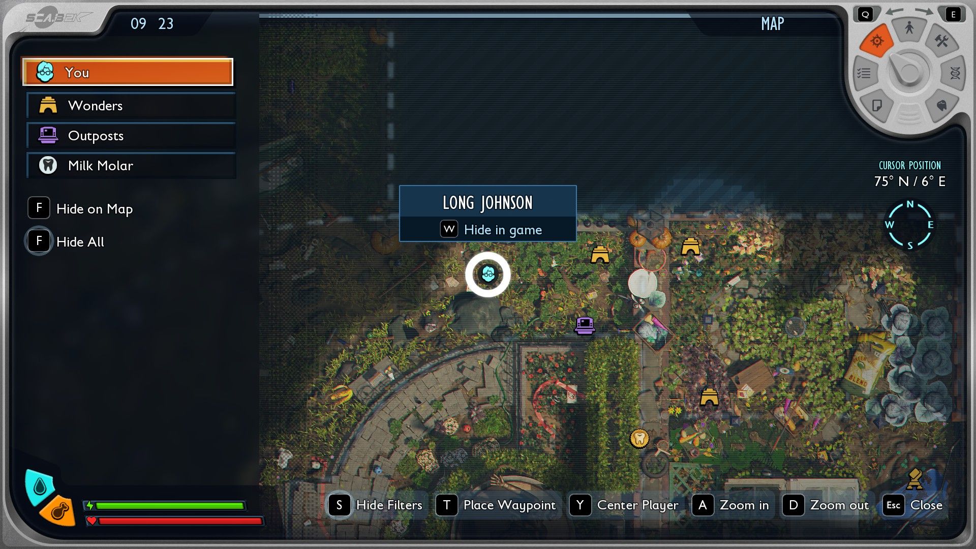 Snake location in Grounded 2 Croquet Court