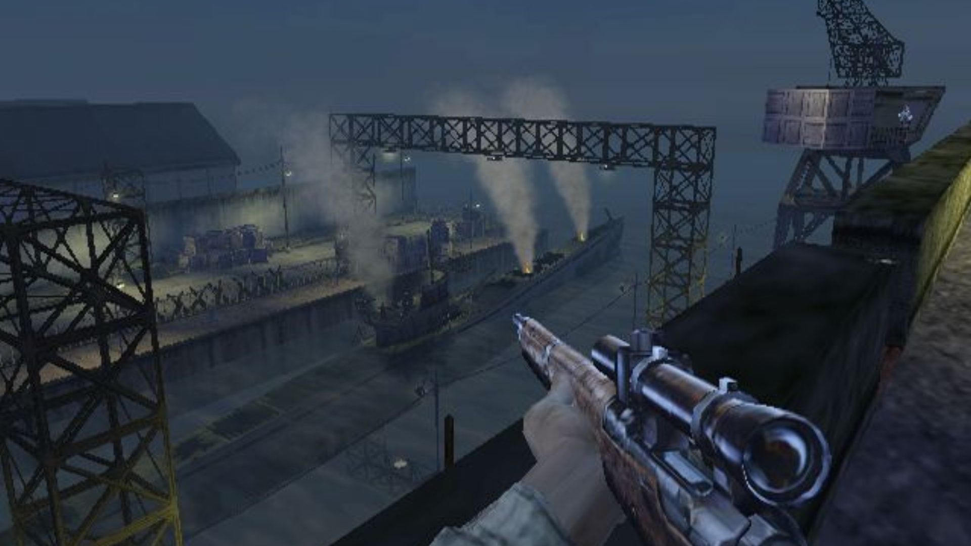Sniping at ships in Medal of Honor Frontline (2002)