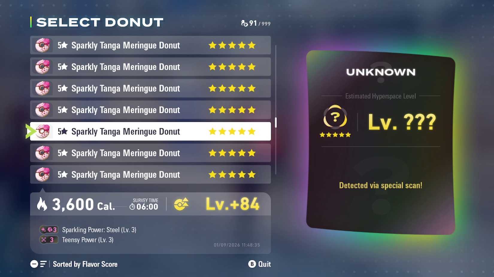 sparkling power donut pokemon legends za mega dimension