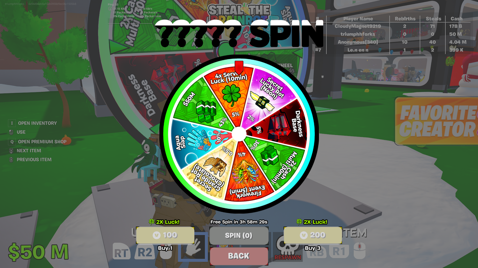 spin vbucks fortnite creative