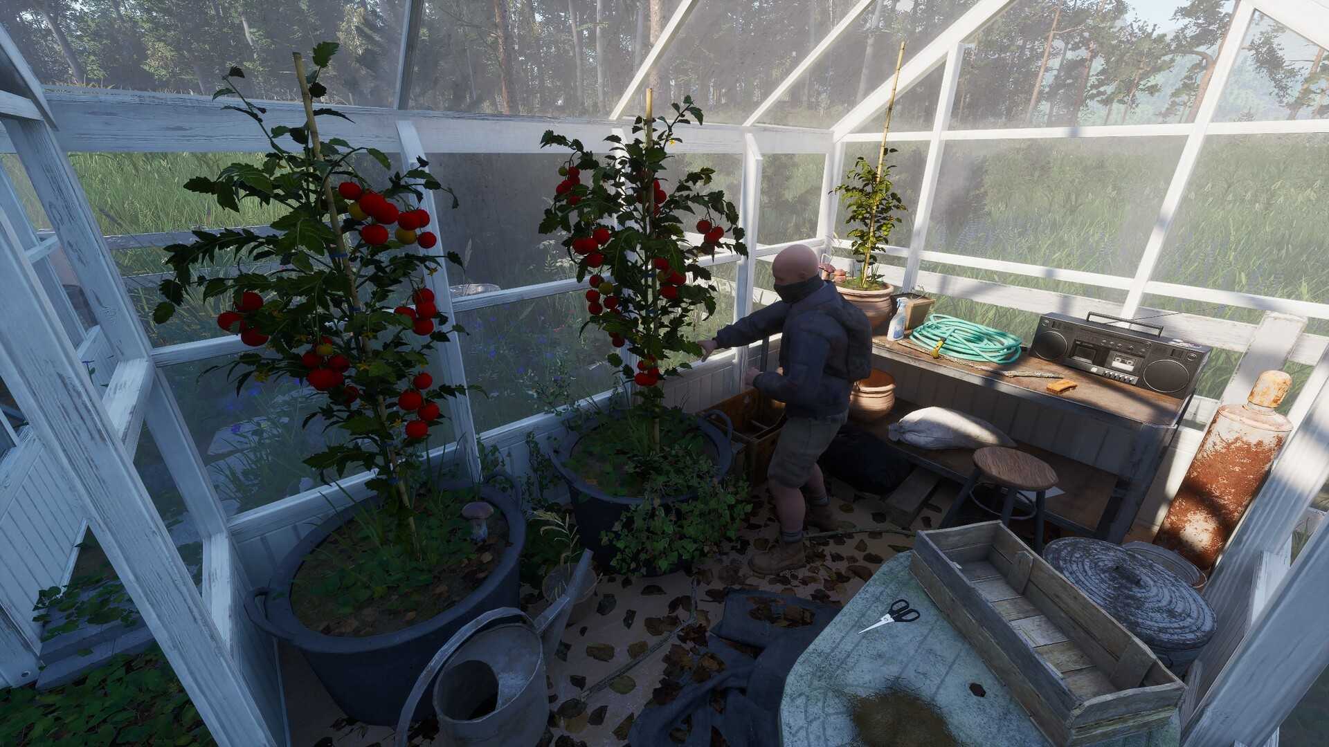 A player tending their garden in Ardem