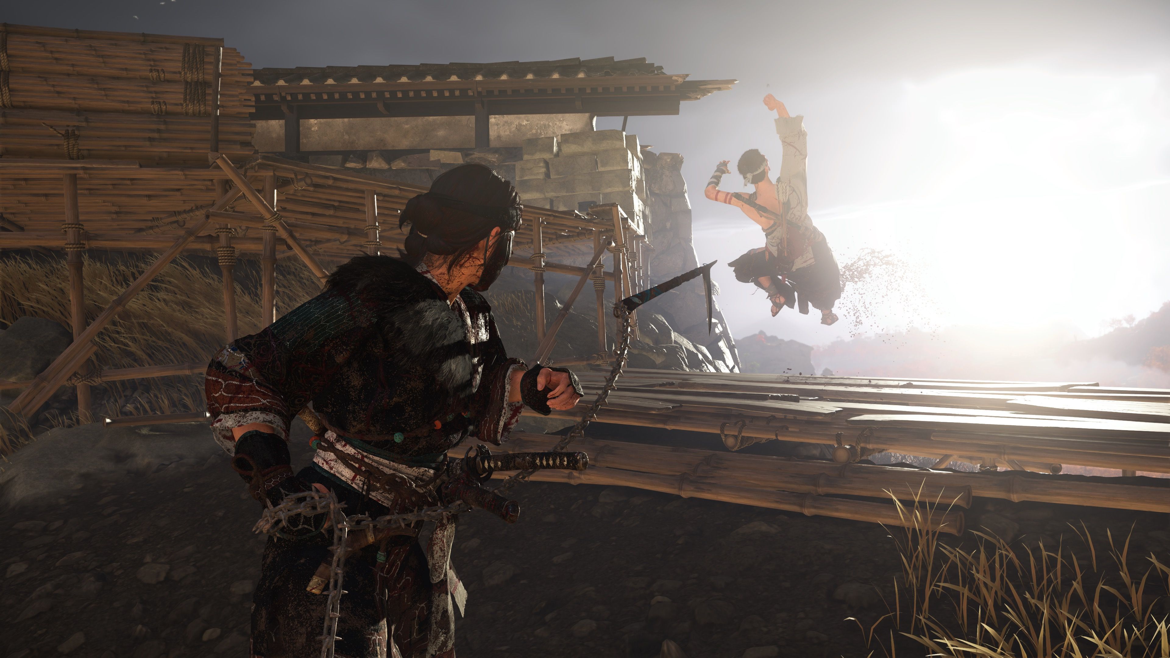 Stealth killing an enemy in Ghost Of Yotei (2025)