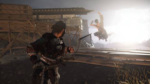 Stealth killing an enemy in Ghost Of Yotei (2025)