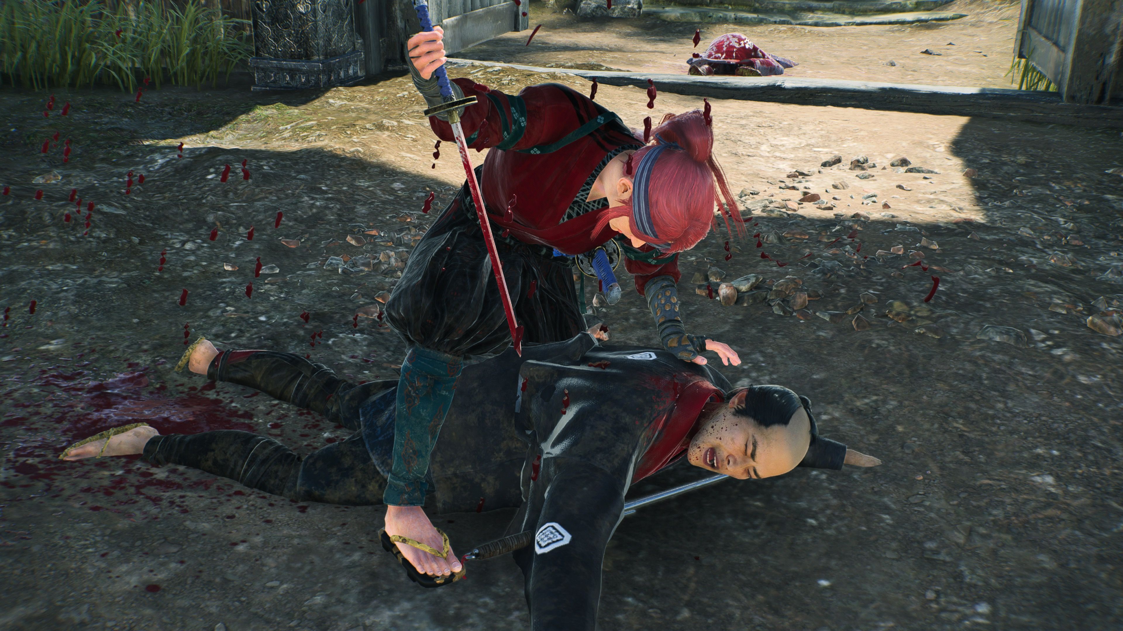 Stealth killing an enemy in Rise Of The Ronin (2024)