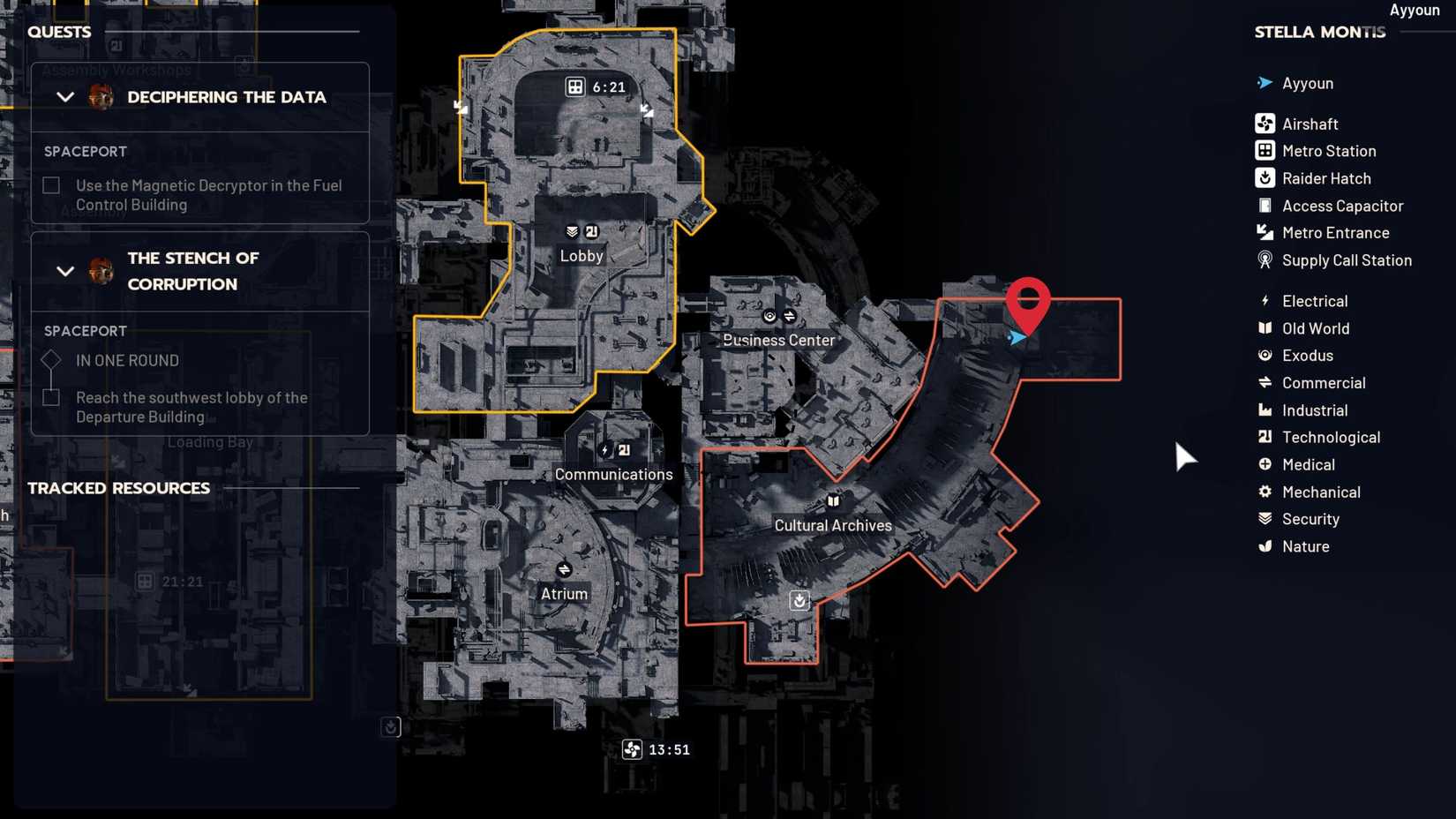 Stella Montis Archives Key Use Location Attacker