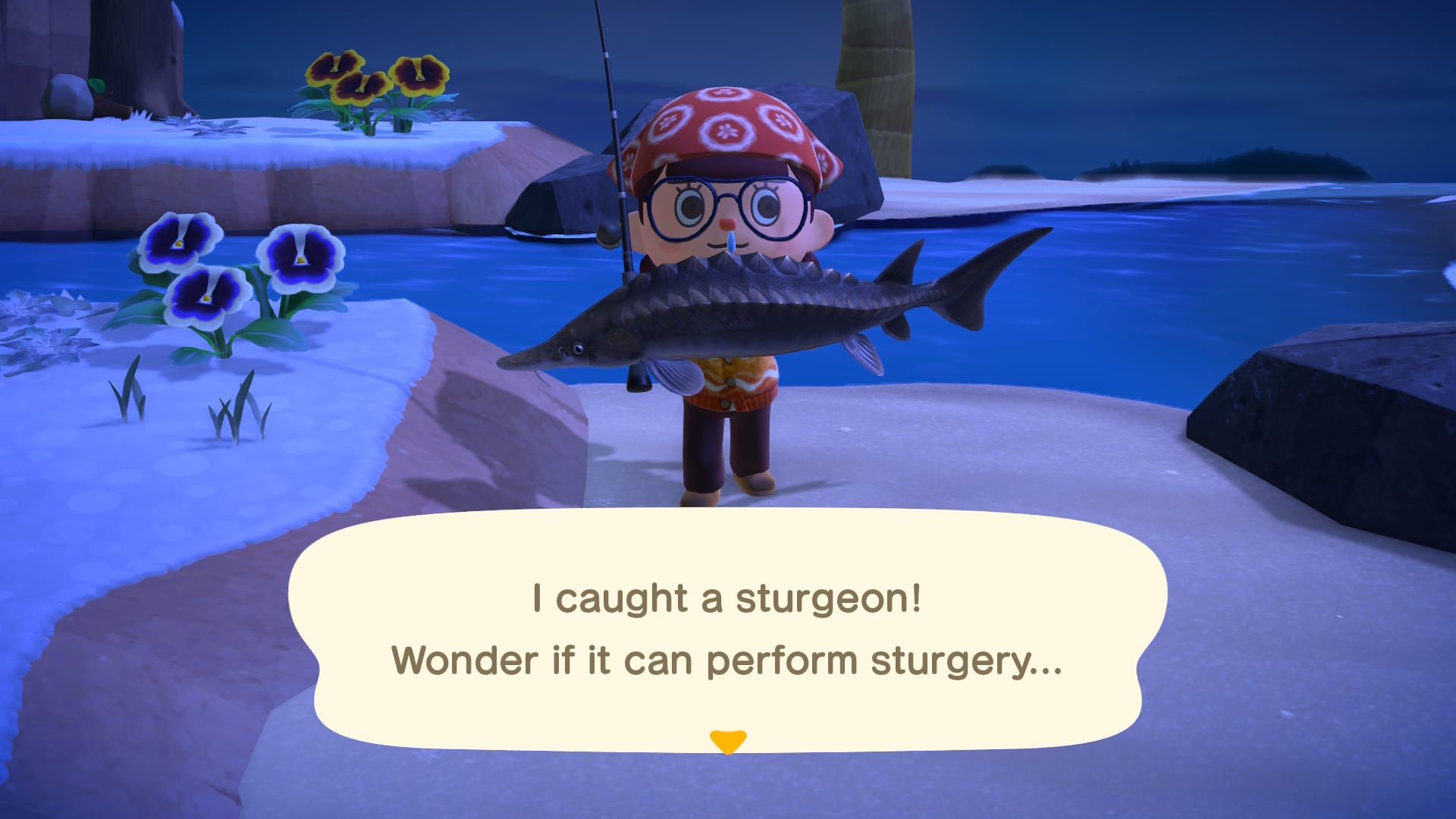 captura de esturjão acnh