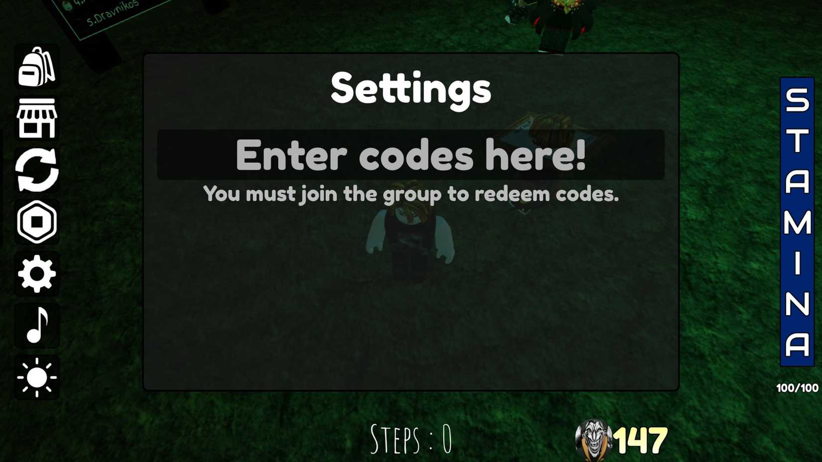 Subaru Stairs Experience the codes tab
