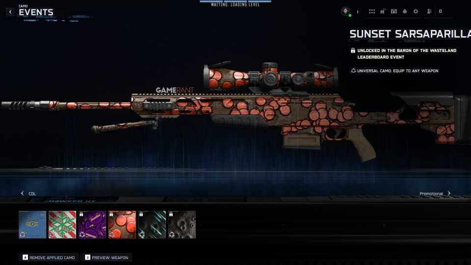 Sunset Sarsaparilla (Camo) in Black Ops 7