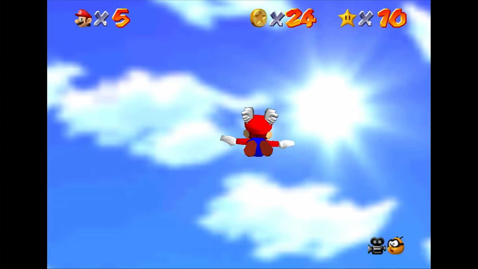 Super Mario 64 flying