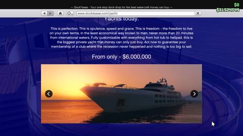 Super Yacht purchase