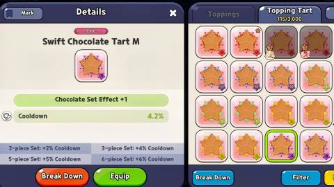 swift chocolate tart build for shadow milk cookie in cookie run kingdom