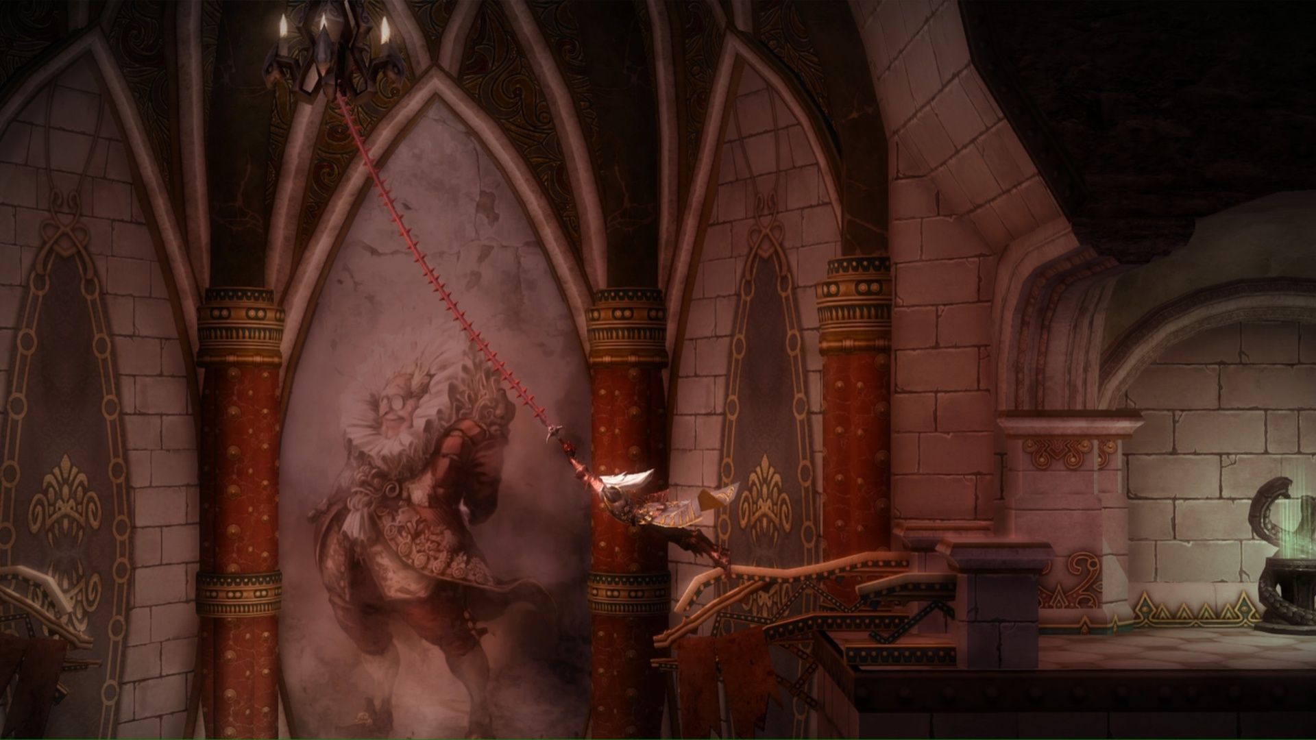 Swinging on a chain in Castlevania Lords of Shadow Mirror of Fate