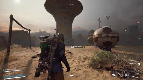 Take Photo of Goal Near Water Towers The League ARC Raiders