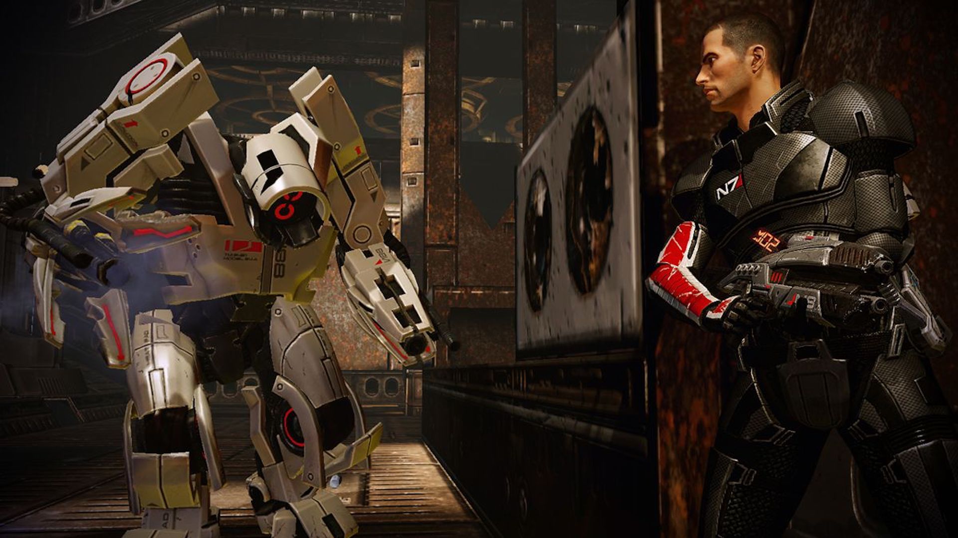 Taking cover in Mass Effect 2 (2010)