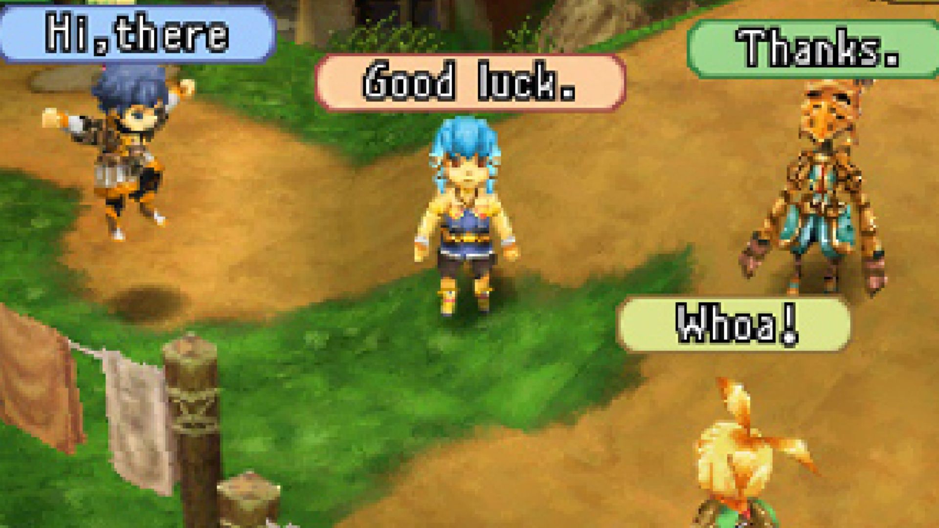 Talking in a party in Final Fantasy Crystal Chronicles Echoes Of Time (2009)
