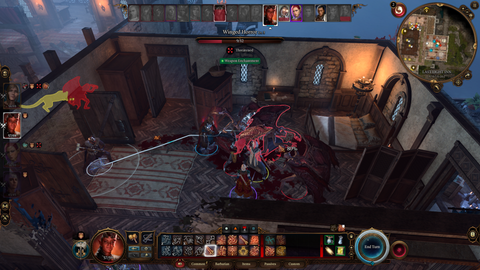 Targeting an enemy in battle in Baldurs Gate 3 (2023)