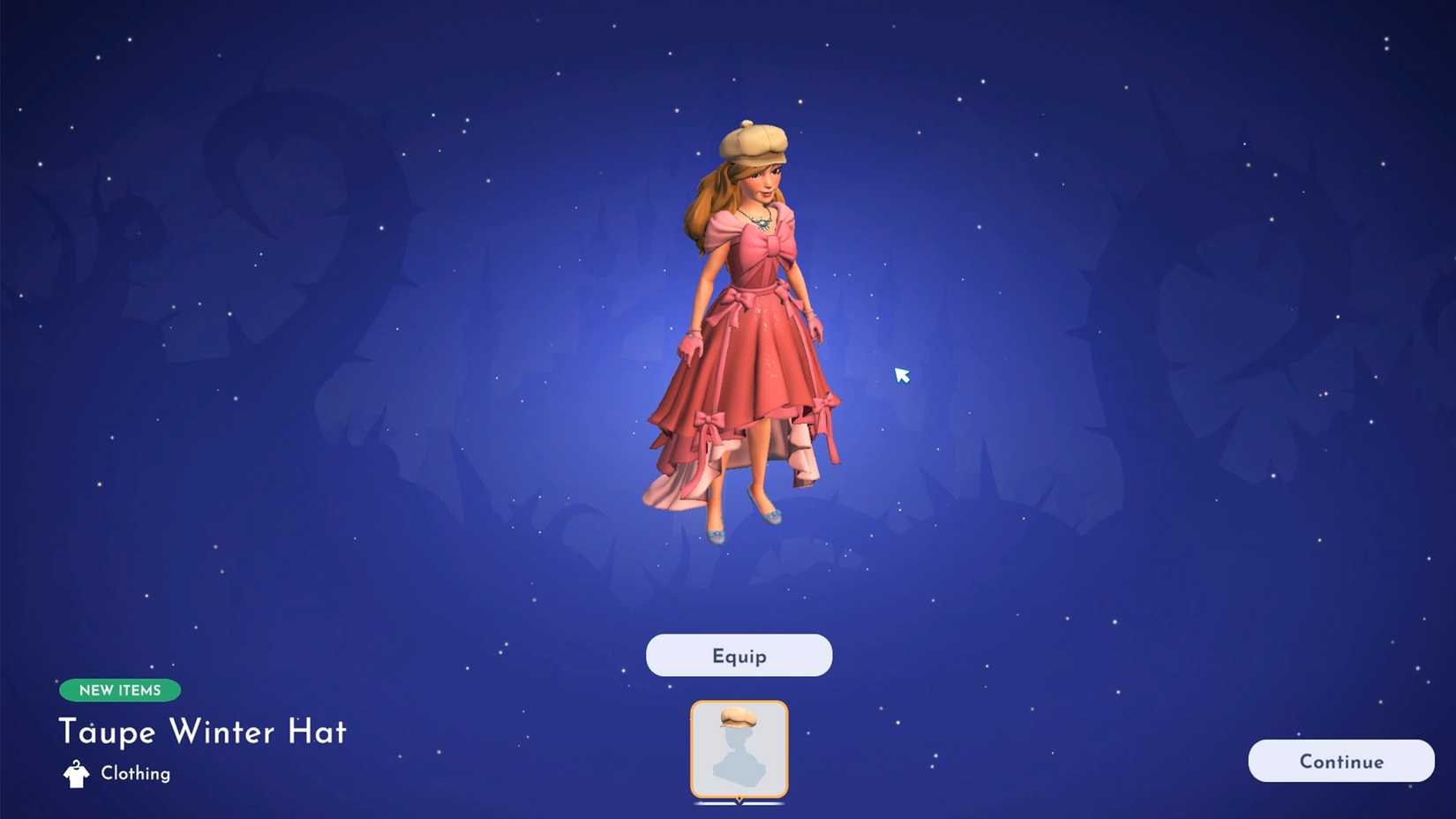 taupe winter hat in ddv