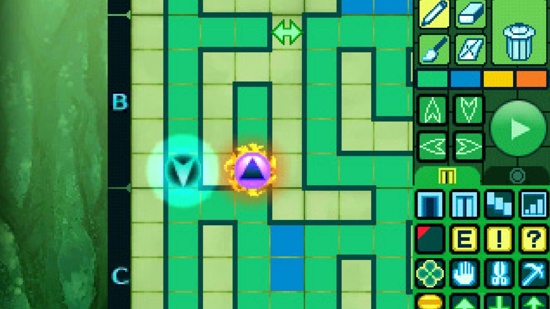 The map in Etrian Odyssey 4 Legends of the Titan (3DS)