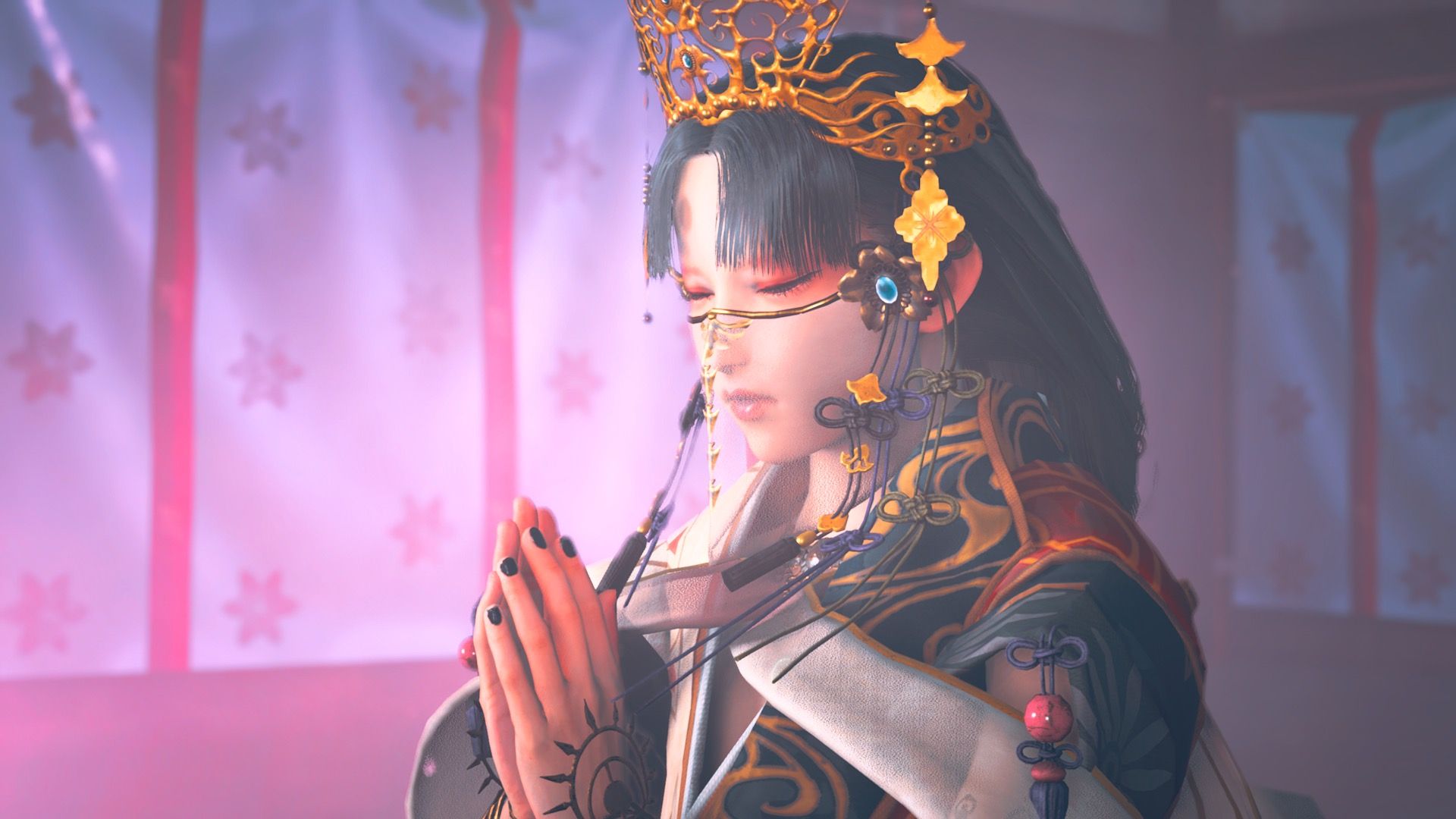 The priestess in Kunitsu-Gami Path Of The Goddess (2024)