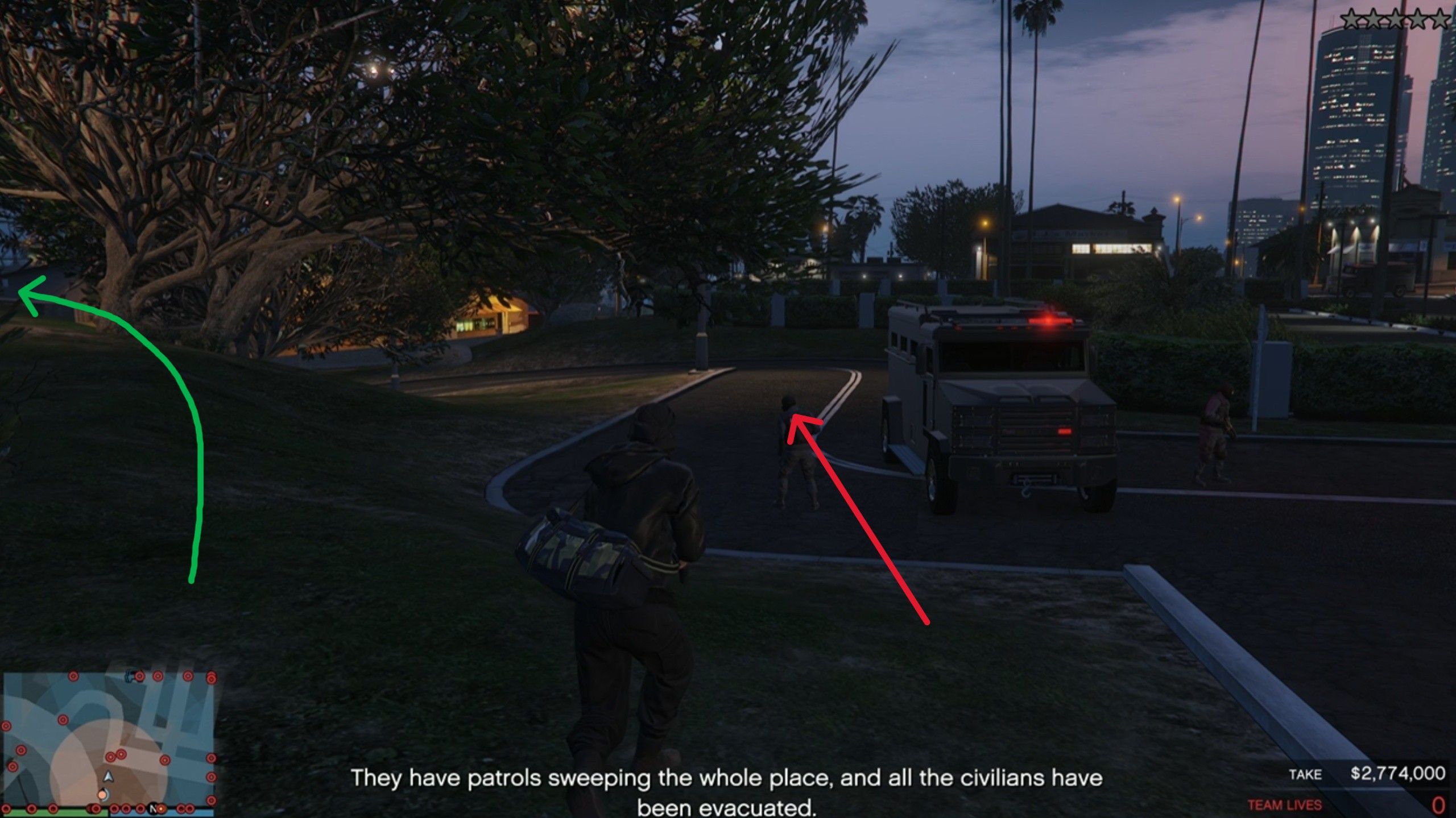 the way out of the casino