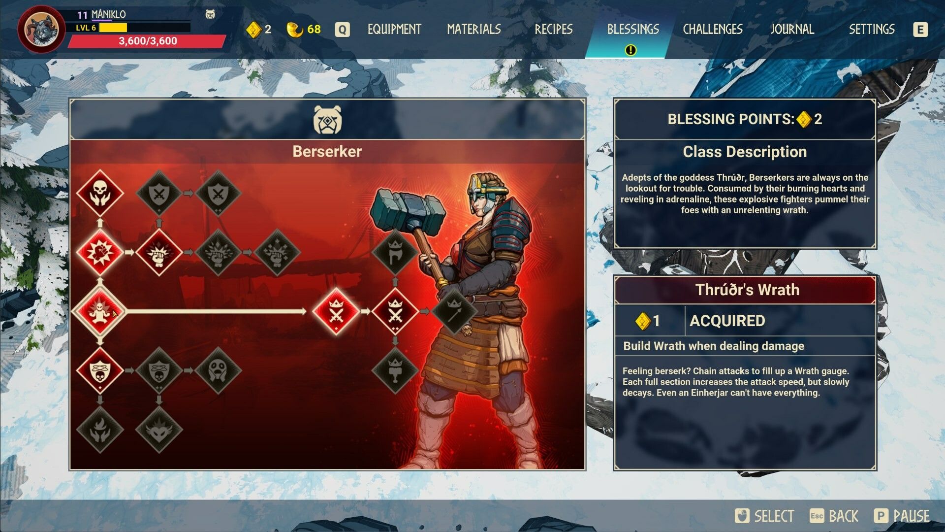 Tribes of Midgard berserker class