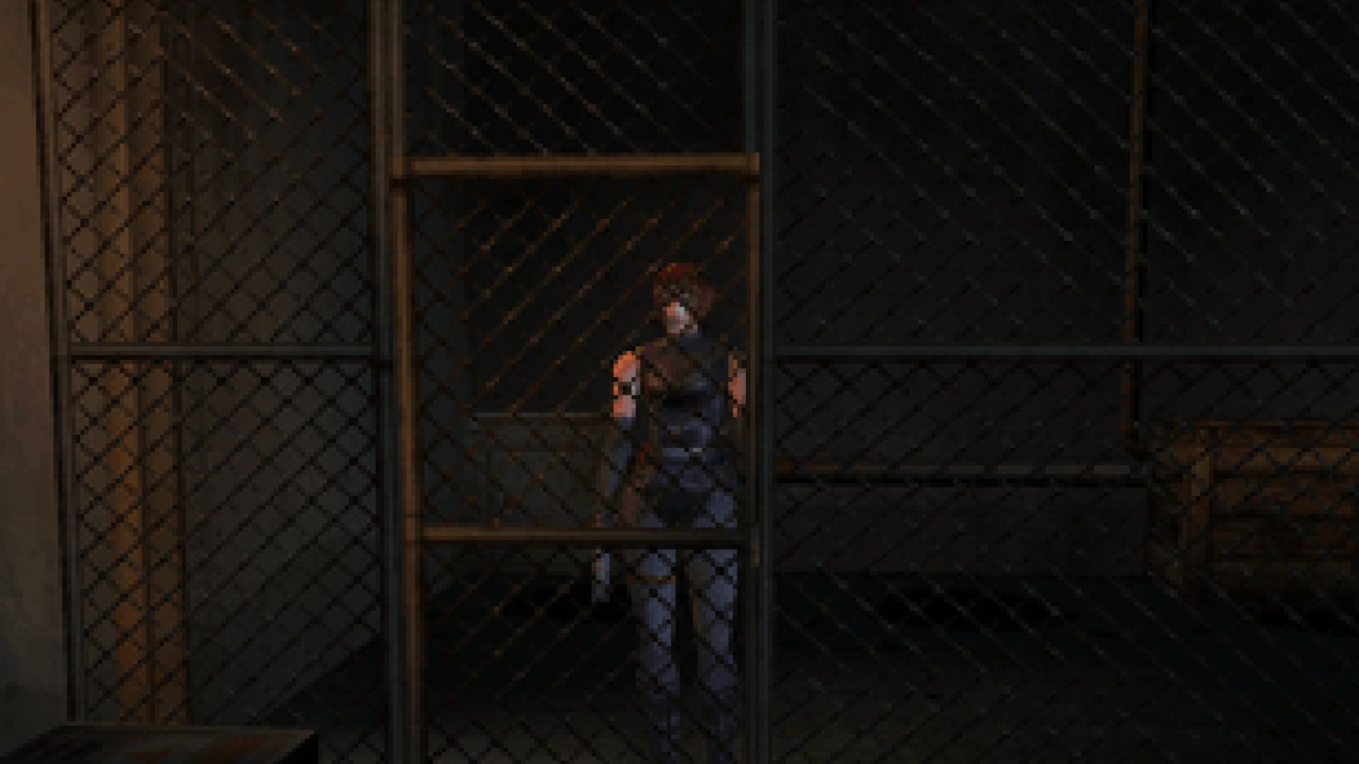 Trying to unlock a gate in Dino Crisis (1999)