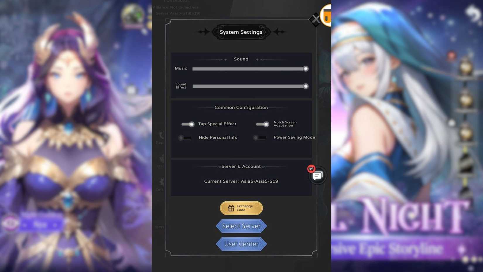 Twilight Chronicle Idle RPG the codes tab