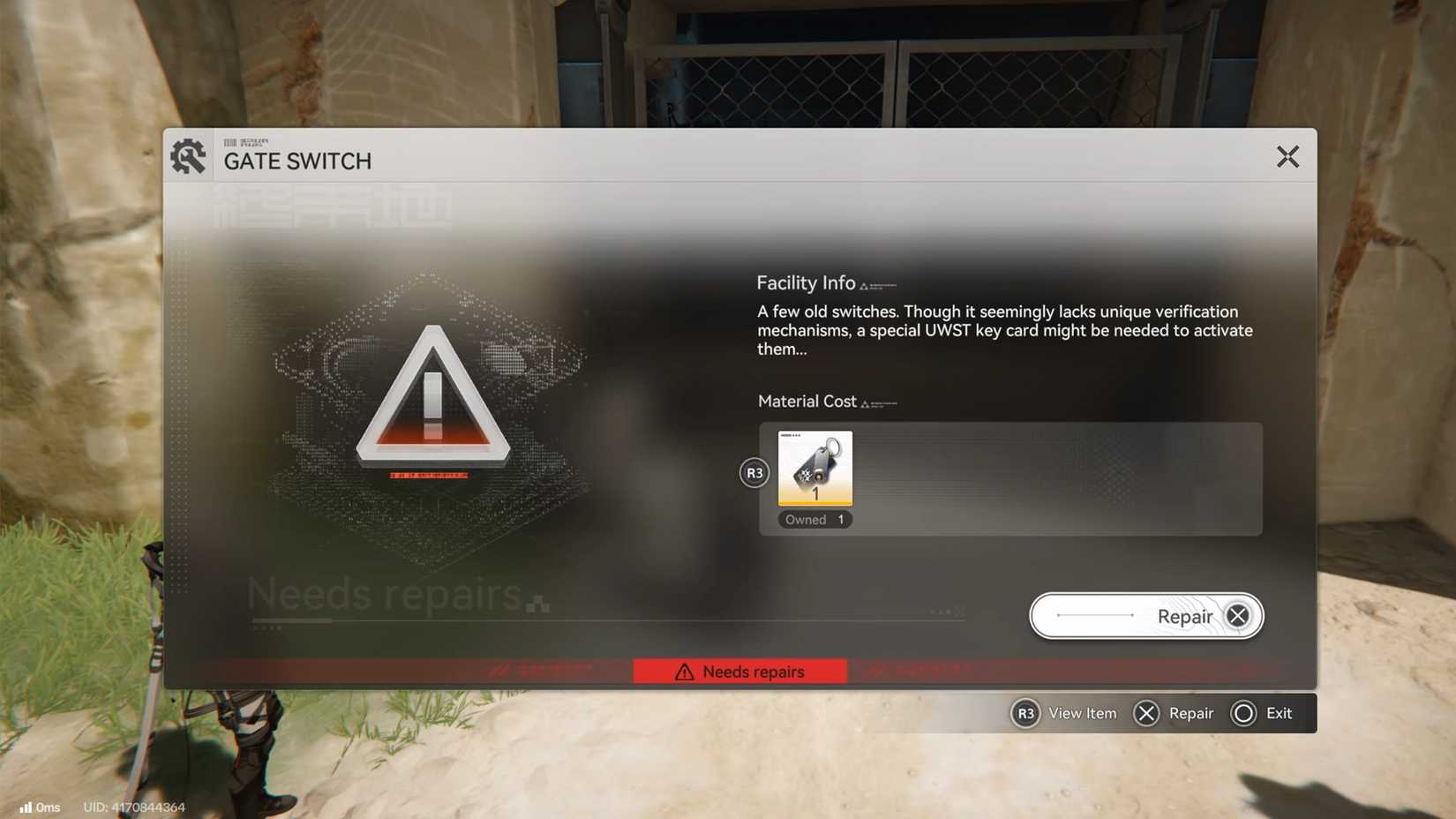 use worn key card to open gate in arknights endfield