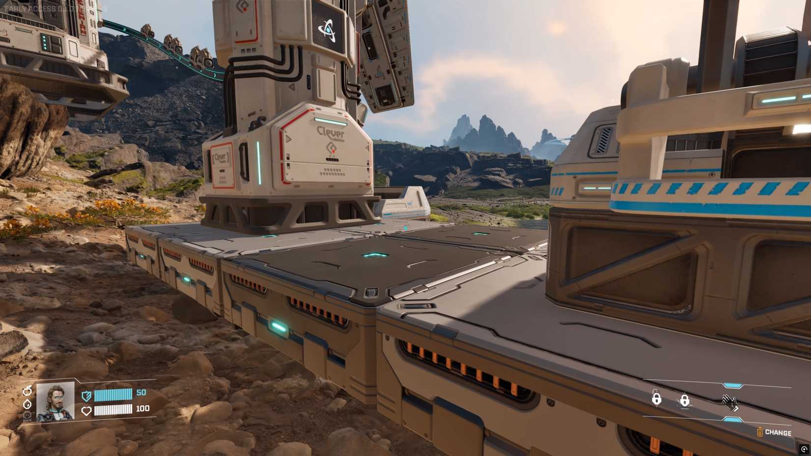 using platforms to connect structures to power in a starburst