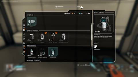 Using Recipe Station Star Rupture (5)