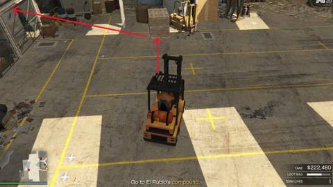 using the forklift