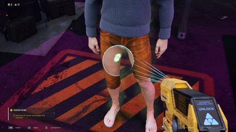 UV Detection Tower Checking for Infection Quarantine Zone The Last Check