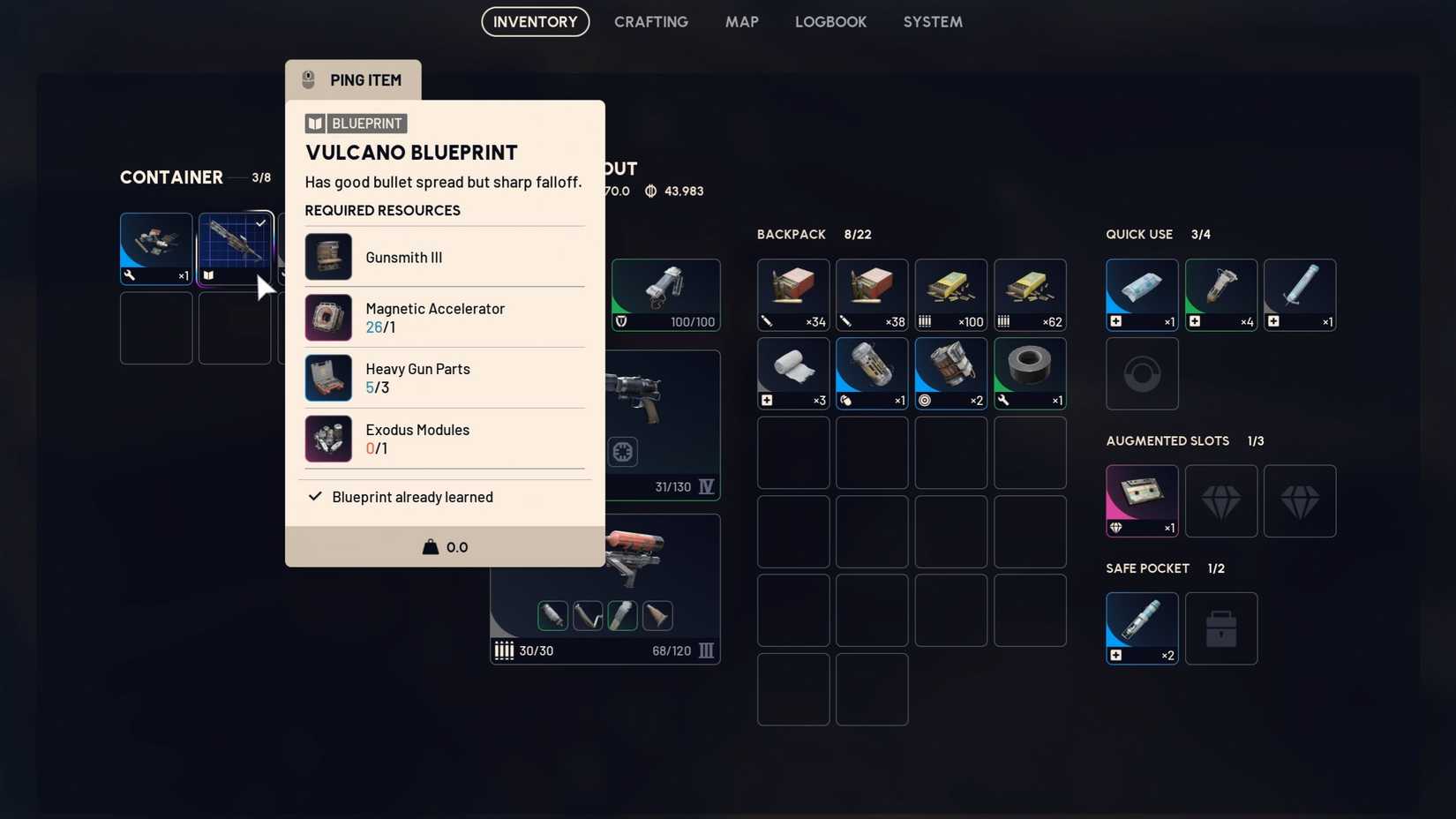Vulcano Shotgun Blueprint Found in ARC Raiders
