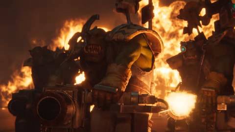 warhammer 40k dawn of war 4 ork trailer flash gitz fire
