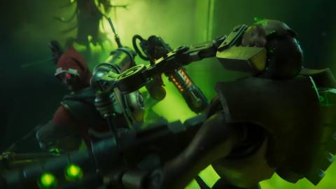 warhammer 40k dawn of war 4 reveal trailer adeptus mechanicus necron