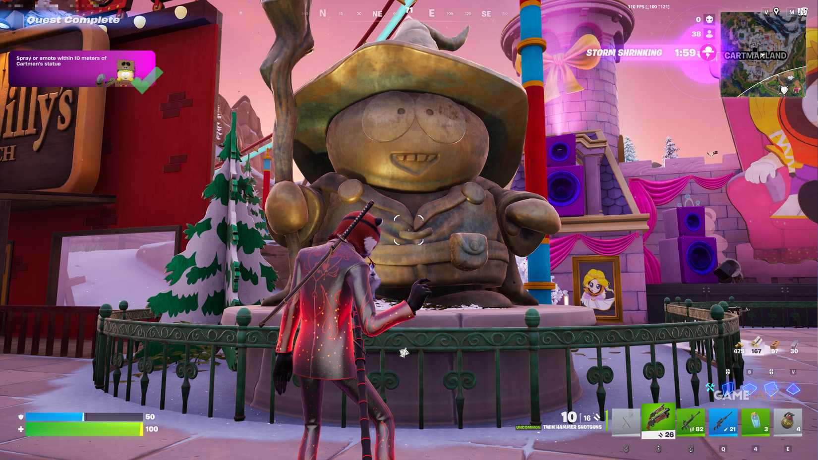 Where to Find Cartman's Statues in Fortnite - 3