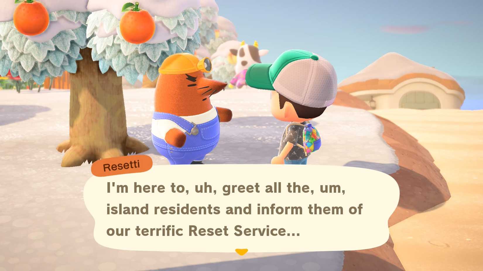 where to find resetti in animal crossing new horizons