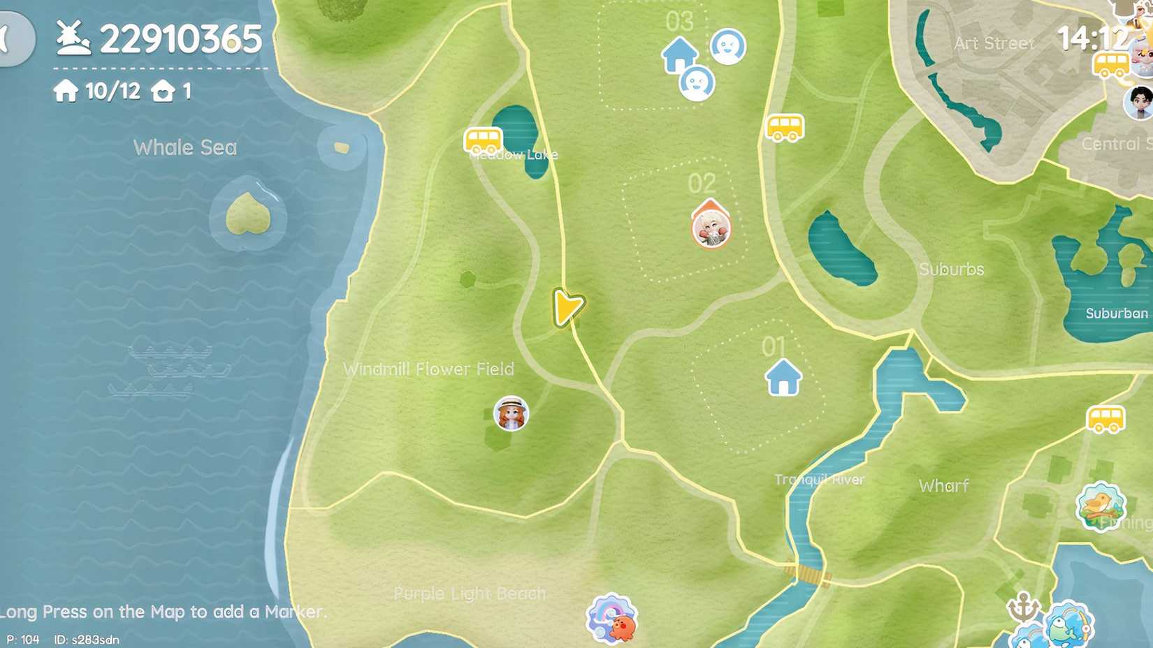 Windmill Flower Field Pink Bubble Hartopia