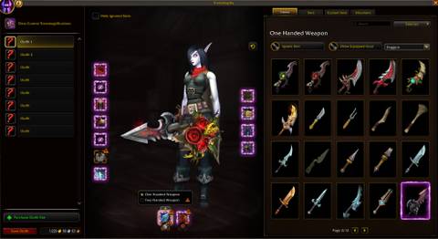 world of warcraft midnight transmog update multiple weapon setup