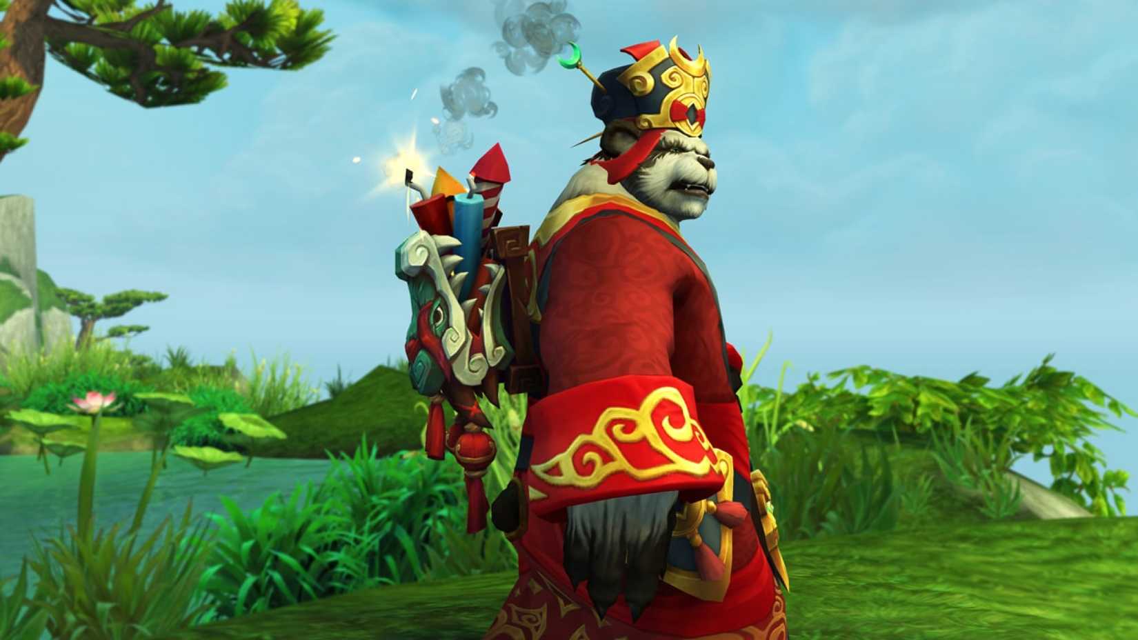 world of warcraft trading post february 2026 ornate crimson lunar festival attire lively pack of lunar explosives