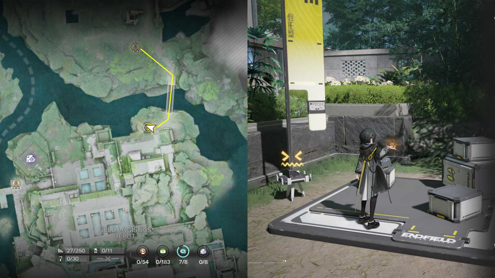 Wulling City  Depot Node Location In  In Arknights Endfield