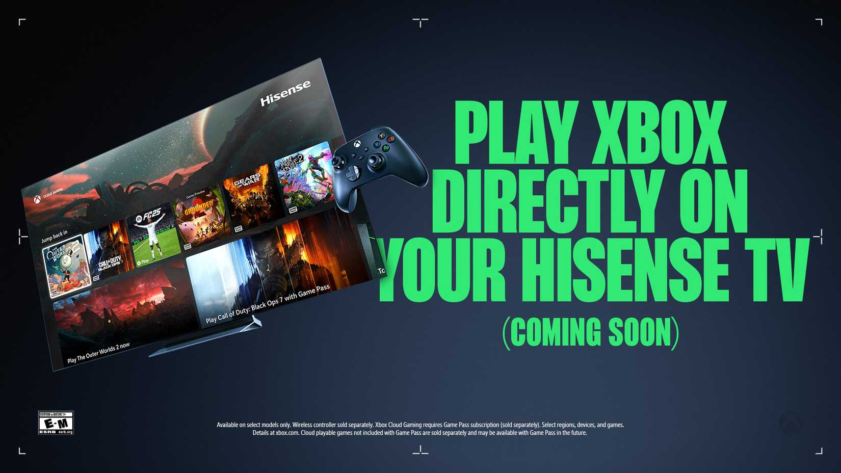 xbox cloud gaming hisense january 2026